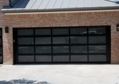 glass full view garage door
