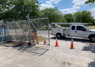 Austin gate installation